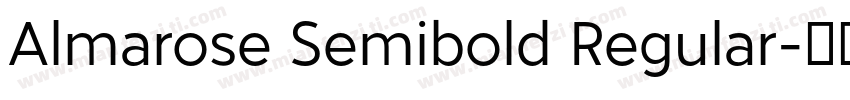 Almarose Semibold Regular字体转换